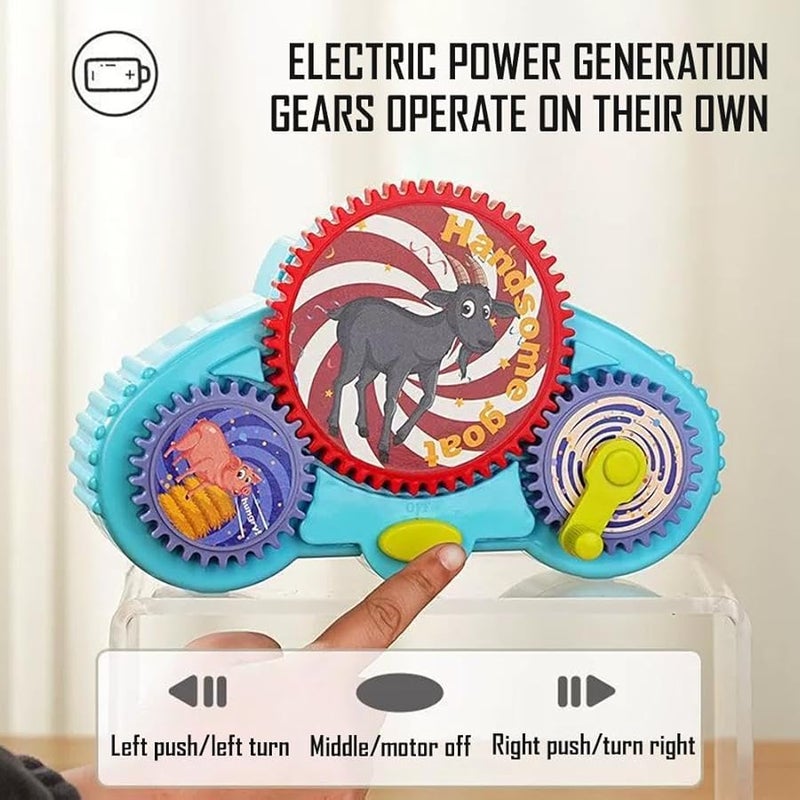 مجموعة مكعبات ديناصور سيريفيك إلكتريك جير لأكثر من 100 شكل هدية للتفكير المنطقي - Image 3